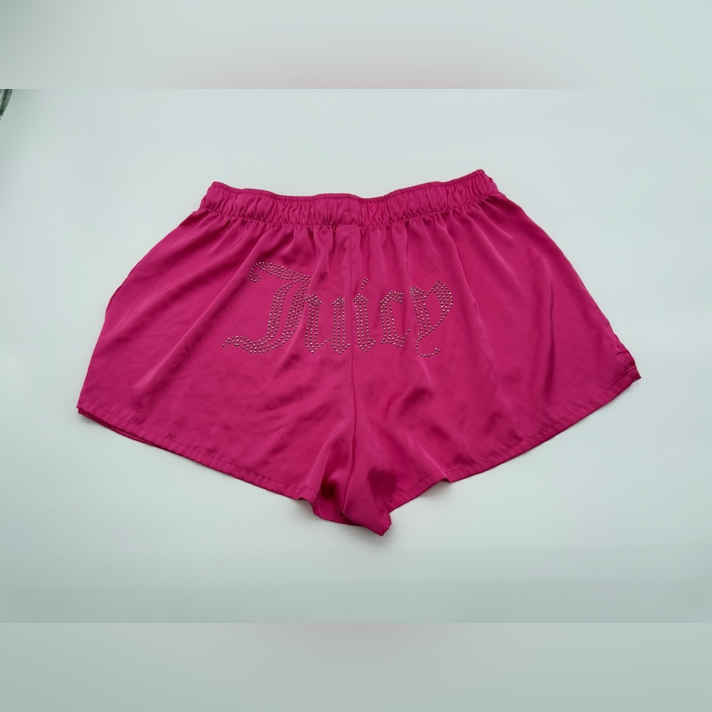 JUICY Couture Y2K Women’s Bling Sequin Lounge Comfy Sexy Sleep Short Sz Large - Picture 7 of 8